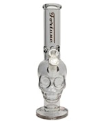 Fortune - Electroplated Skull 14" 7mm Glass Bong