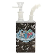 Smoking Cat - 7.5" Juicy Box Space Design Glass Bong