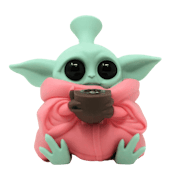 Baby Yoda Silicone Bong 5"