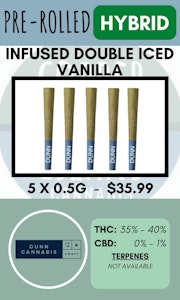 DUNN Infused - DUNN - 5PK DOUBLE ICED VANILLA INFUSED PRS