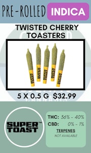 Super Toast - SUPER TOAST - 5PK TWISTED CHERRY TOASTERS INFUSED PRS