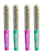 Watermelon Razzler + Tropicoco 4 x 0.5g Kief Coated Infused Pre-Rolls
