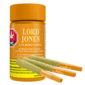 Durban Kush x Citrus Sap 3 x 0.5g Live Resin Caviar Infused Pre-Rolls by Lord Jones