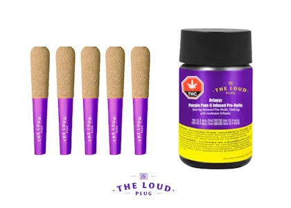 THE LOUD PLUG - DRIPPYZ PURPLE POM-G INFUSED | 5 x .5g