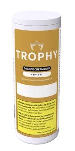 TROPHY - Orange Creamsicle 20 x 5mg CBD 5mg CBG 6 Gram Gummies by Trophy