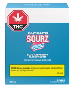 SOURZ by Spinach - Spinach Blue Raspberry Watermelon (10 Pack) Gummies