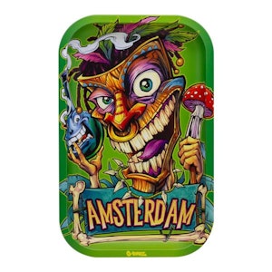 G-Rollz - G-Rollz - Tiki Metal Rolling Tray - Medium