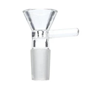 Clear Thick Glass Bowl for 14mm - Bar Handle (one)