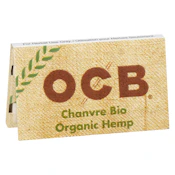 OCB ORGANGIC HEMP SIDE WIDE DOUBLE WINDOW ROLLING PAPERS 25 PACK