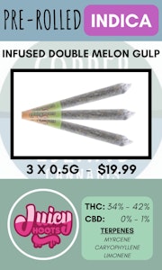 Juicy Hoots - JUICY HOOTS - 3PK DOUBLE MELON GULP FLAVOUR FLIP INFUSED PRS