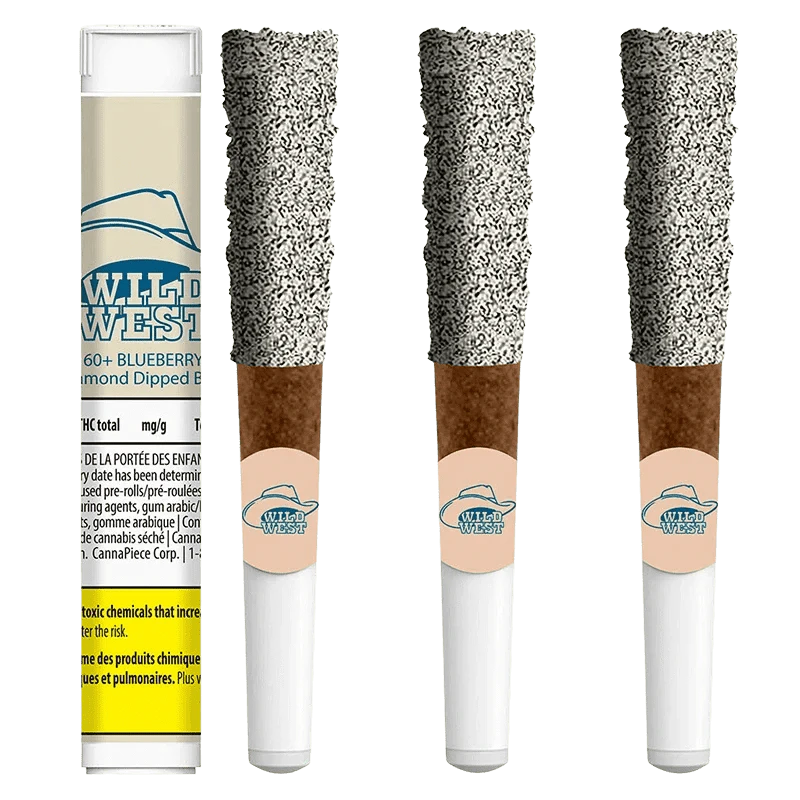 WILD WEST - Blueberry Bronco 3 x 0.5g Diamond Infused Blunts Main Image