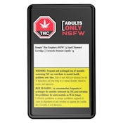 BUMPIN' BLUE RASPBERRY NSFW LIQUID DIAMOND 1G CART