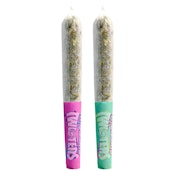 Rizzlers Twisters - Rainbow Booty + Bubba Bomb Infused Pre-Roll 2x0.5g Distillates