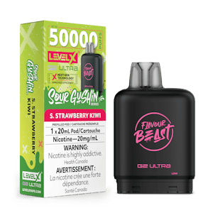 Level X Flavour Beast G2 Ultra Pod | 50k - Sour Gushin S. Strawberry Kiwi