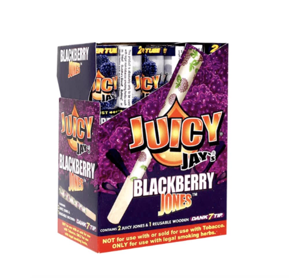 Juicy Jones Cones w/ Dank 7 Tips - Blackberry - 2/PK