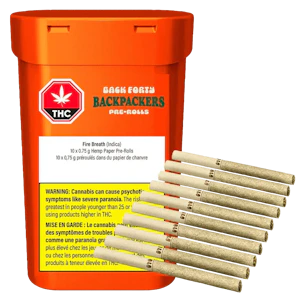 Back Forty - Backpackers Fire Breath 10 x 0.75g Pre-Rolls