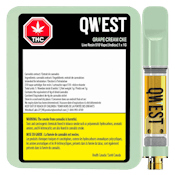Qwest Grape Cream CKE Live Resin Cartridge - 1g