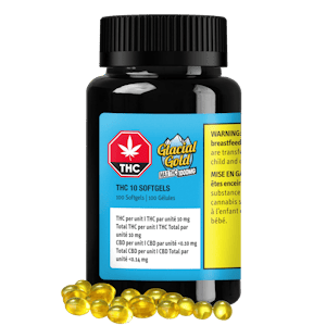 Next Leaf Labs - Glacial Gold Soft Gels THC 10mg x 100 Softgels