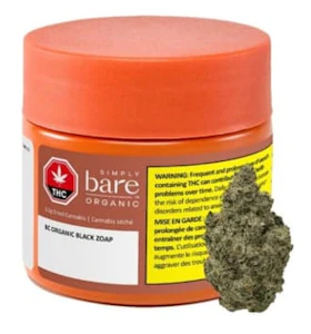 Simply Bare - SIMPLY BARE - Black Zoap 3.5g BC Organic Dried Flower
