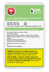 Dab Bods - DAB BODS - Alaska Thunder Grape Super Slim Electric Dartz 10 x 0.4g Pre-Rolls