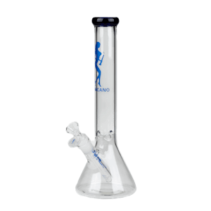 volcano - VALCANO | 12" beaker glass water bong | Blue