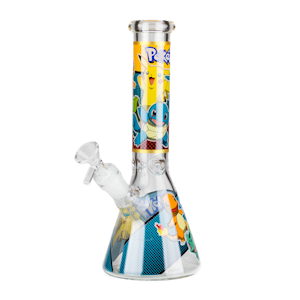ONE - 10" 5mm Glass Beaker Bong with Cartoon Design