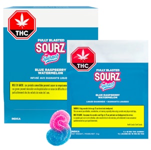 SOURZ by Spinach® - Fully Blasted Blue Raspberry Watermelon Gummies | 5-Pack