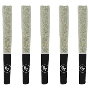 Sixty Seven Sins - Fire Pack (Banana Marker) Pre-Rolls | 5x0.5g