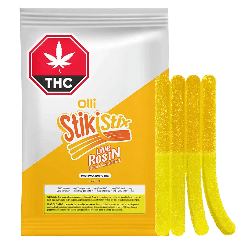Olli Stickistix | Live Rosin Sour Mango Haze 100 THC Multipack | 10 Pack