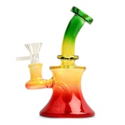 ACC - West Coast Gifts - 5" Rasta Day Glow Bubbler