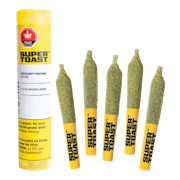 Super Toast Cantaloopy Toasters 5 x 0.5g Kief Coated and Distillate Infused Pre-Rolls