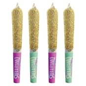 RIZZLERS Twisters - Passion Plunge & Lime Frizz Razz Infused Pre-Roll 4x0.5g Distillates