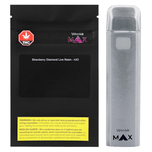 Weed Me Max - Strawberry Cough Diamond Live Resin 1g Disposable Vape by Weed Me Max