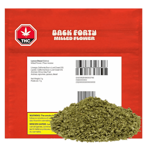 Back Forty - Lemon Diesel 7g Milled Flower by Back Forty