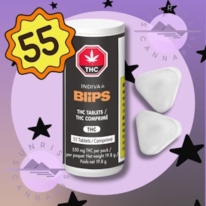 Indiva - 55 BLIPS - INDIVA - 550MG THC