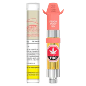 96+ Peach Pony Liquid Diamond 0.95g Vape Cartridge by Wild West