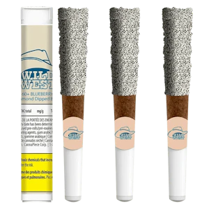 WILD WEST - Blueberry Bronco 3 x 0.5g Diamond Infused Blunts