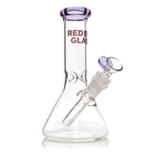 Red Eye Glass® - 8" Beaker Base Water Pipe - Purple