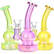 Mini Epiphany Electroplated Glass Water Pipe - 6.5" / 14mm F
