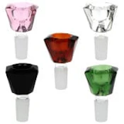 Faceted Herb Bowl Slides - 14mm Male