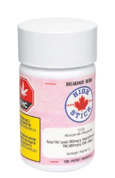 Breakaway Bubba Liquid Diamond Infused & Kief Coated -Bubble Gum 3 X 0.5g Pre-Rolls