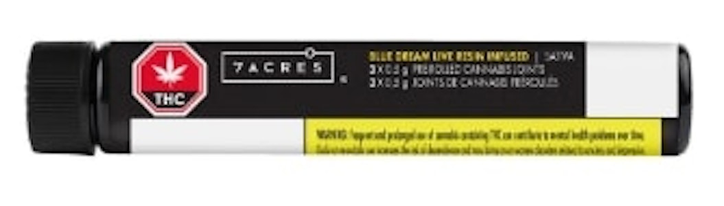 7ACRES - Blue Dream  Live Resin Infused 3 X 0.5g  Pre-Rolls