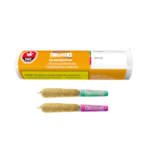 Rizzlers - Rizzlers - Twisters - Blud Orange & Berry Drip Hybrid Infused Pre-Rolls - 2x0.5g