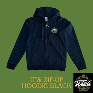 Into The Weeds - ITW Zip-Up Hoodie - Black - 3XL
