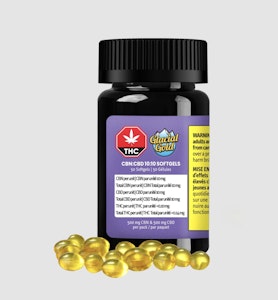 Glacial Gold - CBN:CBD 10:10 50-PACK SOFTGELS - 17.25
