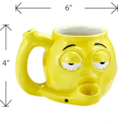 Stoned Emoji Mug - YELLOW
