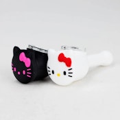 4" Silicone & Glass Kitty Pipe