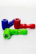 Silicone Hand Pipe - Multi Holes Glass Bowl and Tube