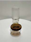 BONG BOWL- SHATTER'D BROWN PADDLE BOWL 18MM