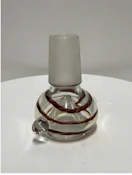 BONG BOWL- BROWN SWIRL 18MM